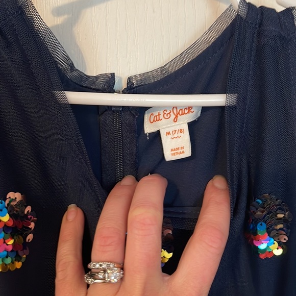 Girls flippy sequin dress. Excellent condition - Picture 4 of 5